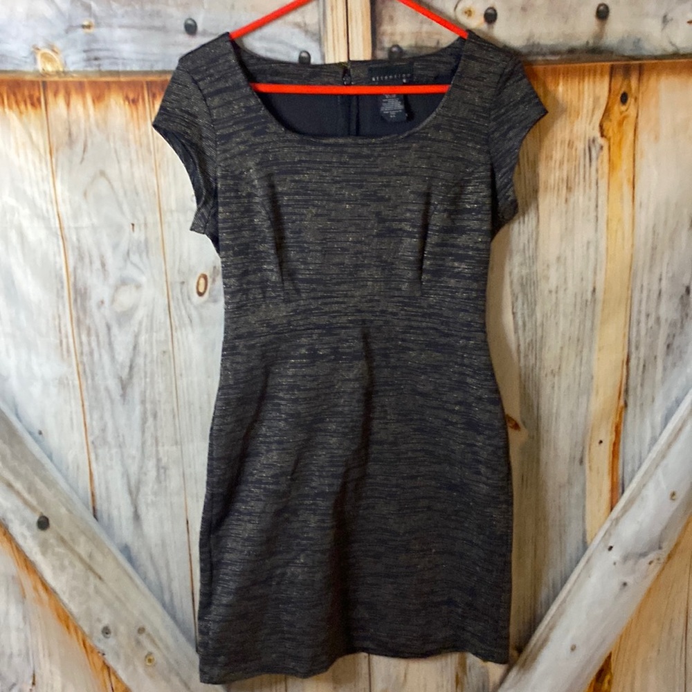 Cap Sleeve Fitted Stretchy Knit Professional Dress O